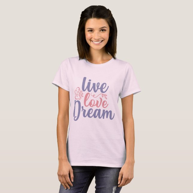 Camiseta Viva Amor Sonhe (Frente Completa)