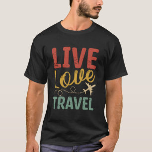 Camiseta Viva Amor Viagem de Avião Viajante