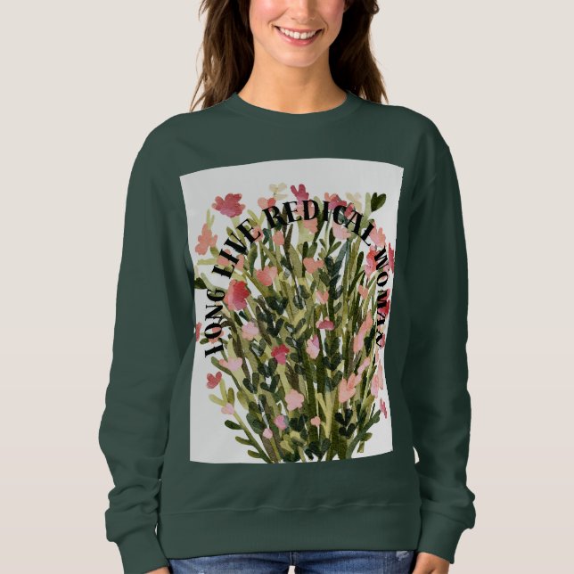 Camiseta Viva As Mulheres Radicais - Feministas Florais (Frente)