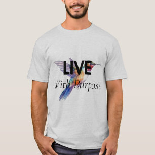 Camiseta Viva com Propósito Motivação Inspiradora