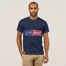 Camiseta VIVA COM RAIVA – Estilo de tipografia moderna mini