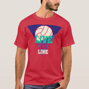 Camiseta Viva Como Linha Volei Volei Esportes vintage