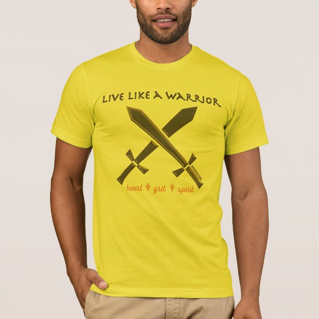 Camiseta Viva como um guerreiro (Frente)