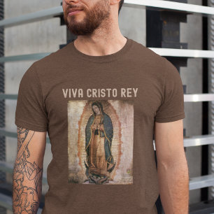 Camiseta Viva Cristo Rey Cristeros Católicos