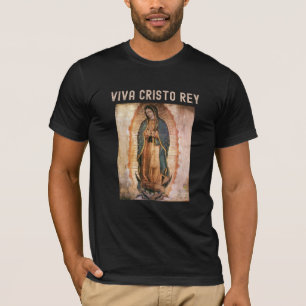 Camiseta Viva Cristo Rey Cristeros Católicos