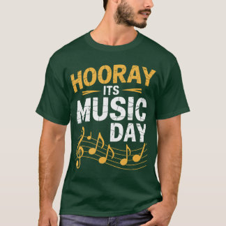 Camiseta Viva É Dia da Música Músico Cantor Instrumento
