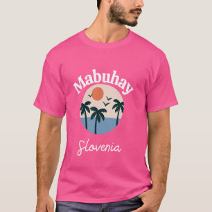 Camiseta Viva Eslovênia Filipinas Saudação Tagalog Pino