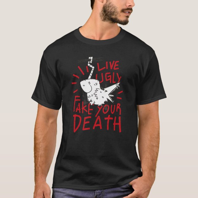 Camiseta VIVA FALA FALA A SUA MORTE Engraçado Possum Ogambm (Frente)