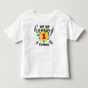 Camiseta Viva Hip Hip Hoje Eu Faço Um Ano