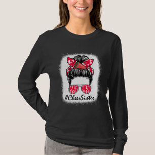 Camiseta Viva Irmã Vida Coque Desarrumado Cheerleader Mães 