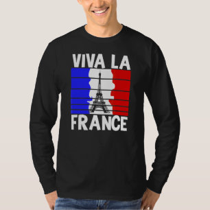 Camiseta Viva La France Casa Paris Casa Do Amor Torre Eiffe