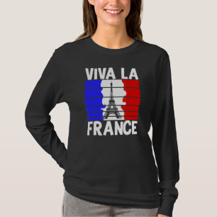 Camiseta Viva La France Casa Paris Casa Do Amor Torre Eiffe