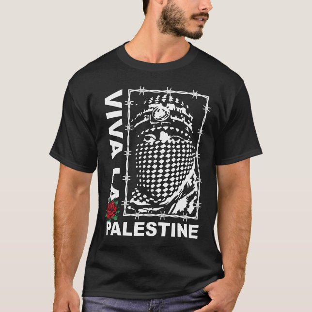 Camiseta Viva La Palestine | Salvar Gaza | Palestina livre (Frente)