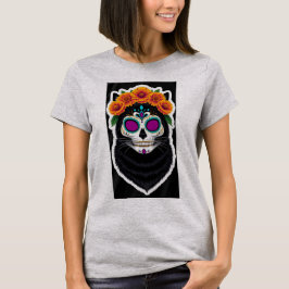 CAMISETA VIVA LA VIDA GATO PRETO