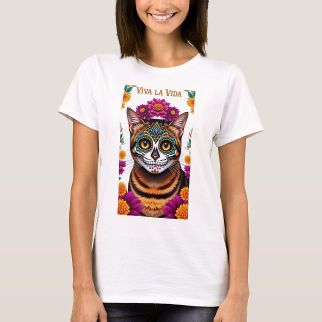 CAMISETA VIVA LA VIDA TIGER CAT (Frente)