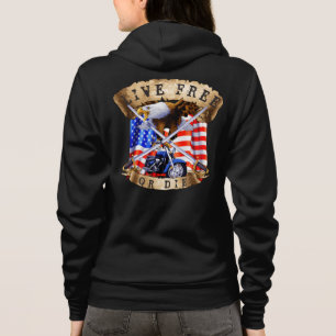 Camiseta Viva Livre ou Morra, Patriota de Moto, Águia,