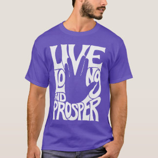 Camiseta Viva longa e próspera