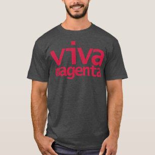 Camiseta Viva Magenta Tipografia Cor do Ano 2023