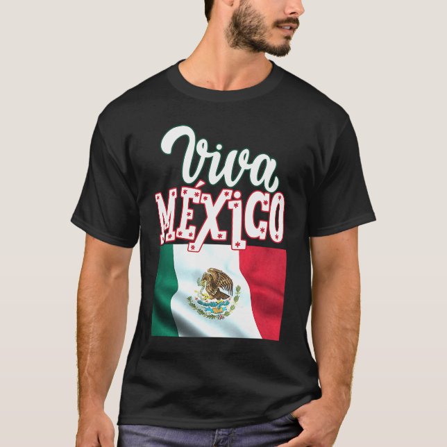 Camiseta Viva Mexica 16th September Independence Day Mexica (Frente)