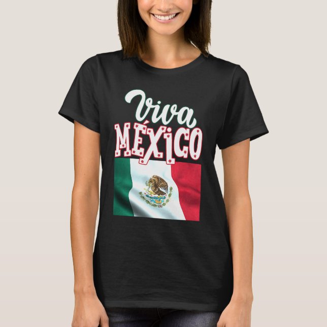 Camiseta Viva Mexica 16th September Independence Day Mexica (Frente)