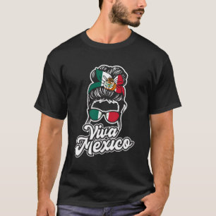Camiseta Viva México Bandeira Mexicana Orgulhosa Mexicana