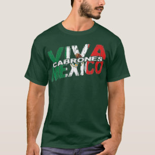 Camiseta Viva México Cabrones Independência Mexicana
