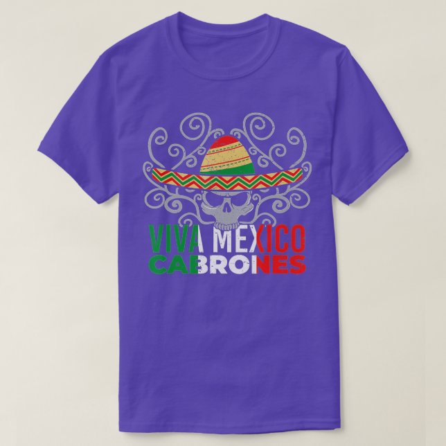 Camiseta Viva Mexico Cabrones Mexican Patriot Pride Cinco d (Frente do Design)