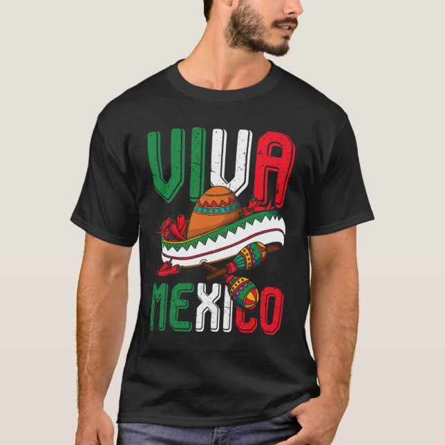 Camiseta Viva México Cinco De Mayo  (Frente)