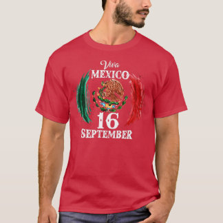 Camiseta Viva México Dia da Independência Mexicana 16 de se