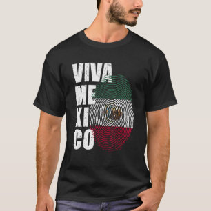 Camiseta Viva México Está no meu DNA Impressão Mexicana