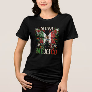 Camiseta Viva México Festa do Dia da Independência do Méxic