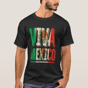 Camiseta Viva México Herança Hispânica Mexicana Águia Méxic