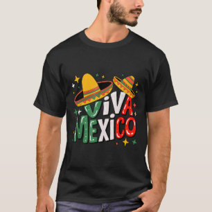 Camiseta Viva México meninas meninos bandeira mexicana