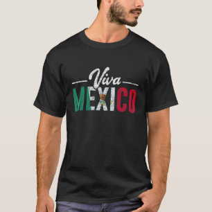 Camiseta Viva México Orgulho Cultura Orgulho Bandeira Mexic