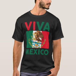 Camiseta Viva México Orgulho de Bandeira Hispânico Mexicano
