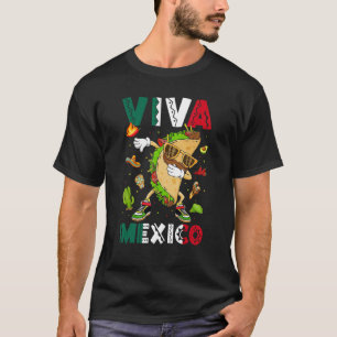 Camiseta Viva México Orgulho do Dia da Independência Bandei