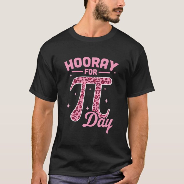 Camiseta Viva o Dia do Pi Professores de Matemática Leopard (Frente)