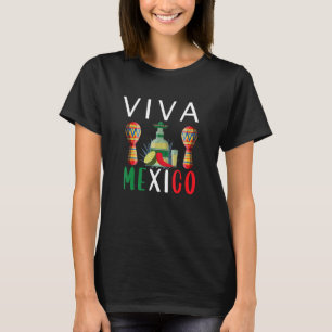 Camiseta Viva o México Dia da Independência Mexicana Eu Ado