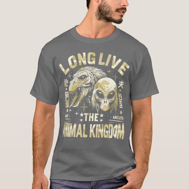 Camiseta Viva o presente do Reino Animal (Frente)