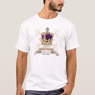 Camiseta Viva o Rei Rei do Reino Unido Charles Coronation