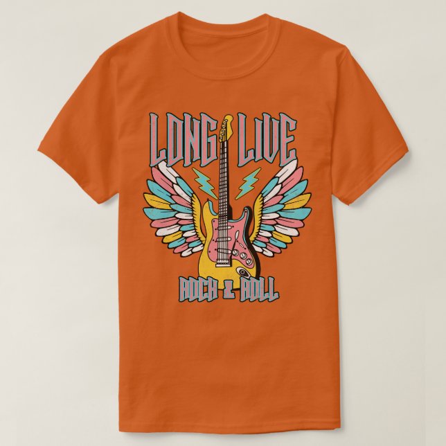 Camiseta Viva o Rock and Roll (Frente do Design)