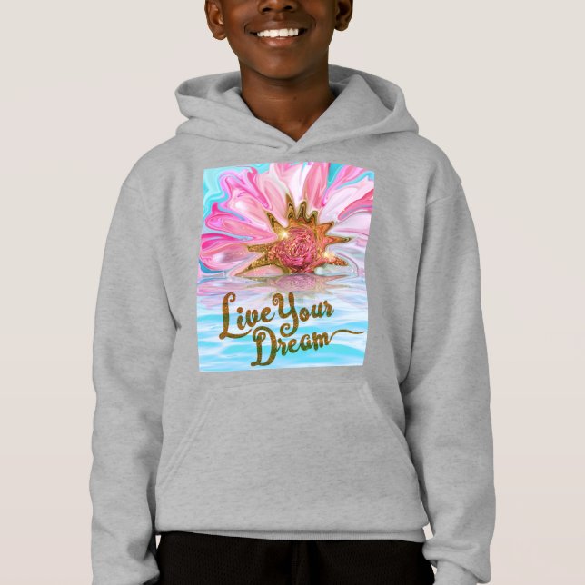 Camiseta Viva o seu sonho - poder de Rosa (Frente)