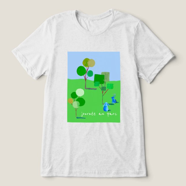 Camiseta Viva os Coelhos, Dia do Parque (Design frontal)