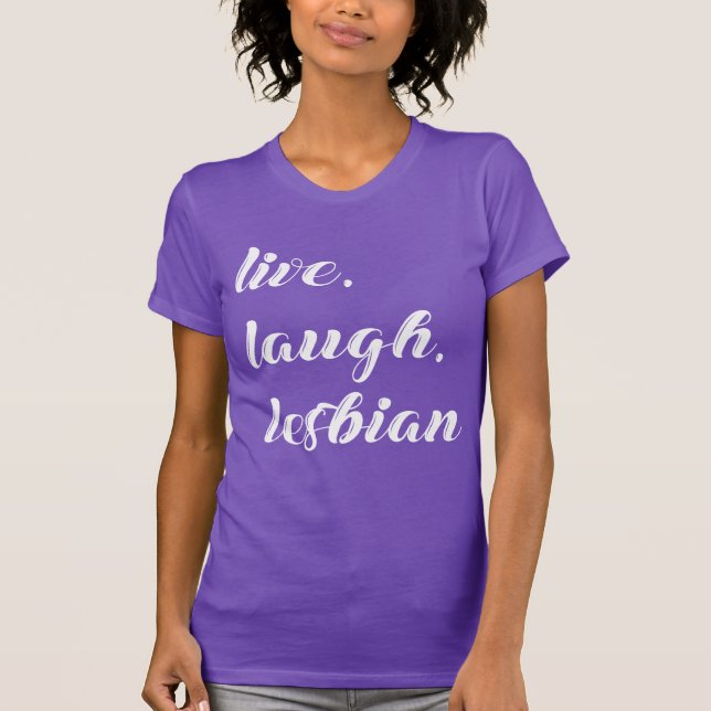 Camiseta viva ri lésbica (Frente)