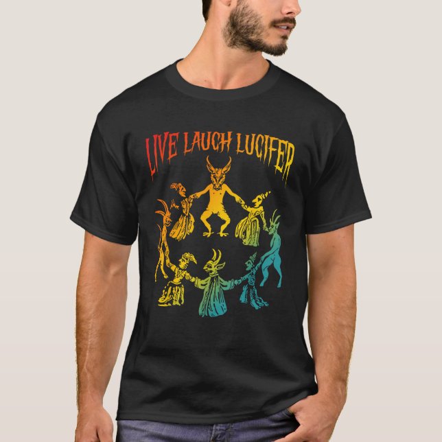 Camiseta Viva Ria Lúcifer Horror Satan Satanico Demônio Dev (Frente)
