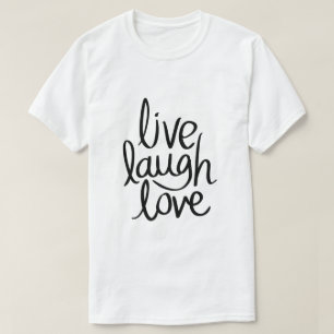 Camiseta Viva Rie Ame – Tipografia Inspiradora Clássica