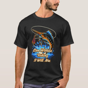 Camiseta Viva Sem Piada de Pescador Pescando Peixe Trocadil