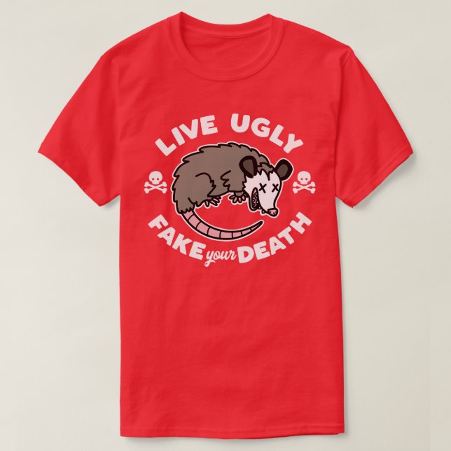 Camiseta Viva Sua Morte Falso (Frente do Design)