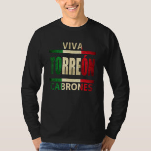Camiseta Viva Torreon Cabrones México Coahuila Bandeira Mex