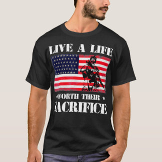 Camiseta Viva Uma Vida Que Vale A Pena O Seu Sacrifício Vet